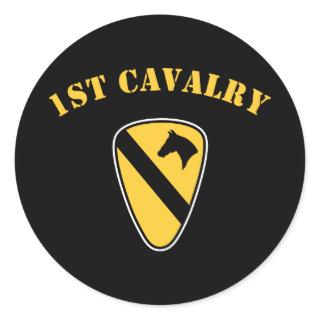 1st Cavalry Division Classic Round Sticker