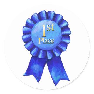 1st Place Ribbon Stickers