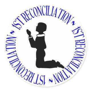 1st Reconciliation - Confession Classic Round Sticker