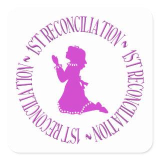 1st Reconciliation - Confession Square Sticker