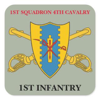 1ST SQUADRON 4TH CAVALRY 1ST INFANTRY STICKERS