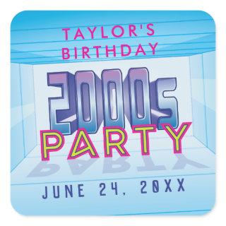 2000s Party Theme Stickers