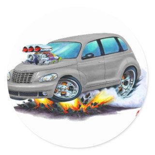 2008-10 PT Cruiser Grey Car Classic Round Sticker