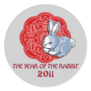 2011 The Year of the Rabbit Gifts Classic Round Sticker