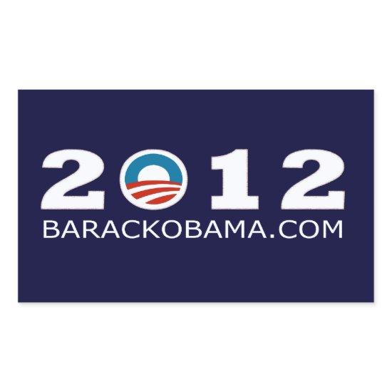 2012 Barack Obama Re-election Design Rectangular Sticker