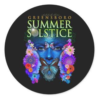 2021 Greensboro Summer Solstice Festival Keepsake Classic Round Sticker