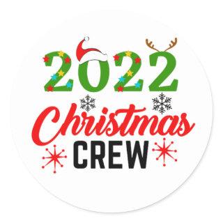 2022 Christmas Crew  Classic Round Sticker
