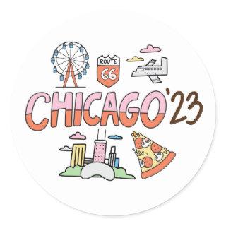 2023 Chicago Classic Round Sticker