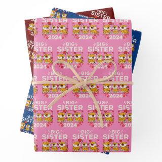 2024 Big Sister Tiger Love Hearts  Sheets