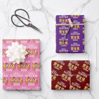 2024 Big Sister Tiger Love Hearts  Sheets