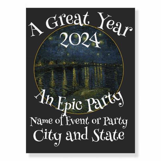 2024 Birthday Party Girl Boy Mom Dad Grad Class Foam Board