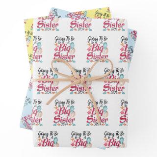 2024 Going to be a Big Sister - Dinosaur  Sheets