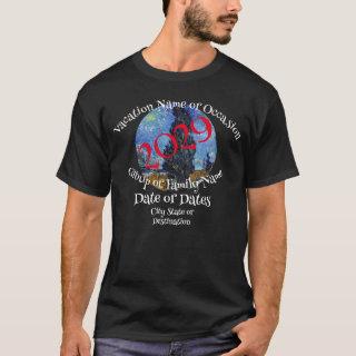 2029 Vacation Tour Trip Cruise Camping Beach Party T-Shirt