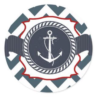 20 - 1.5  Envelope Seal Nautical Anchor Compass