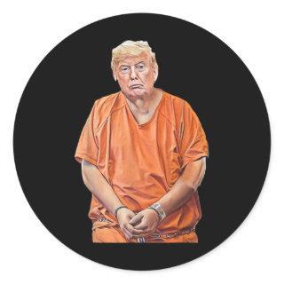 20-24 Years In Prison Funny Anti-trump  Classic Round Sticker