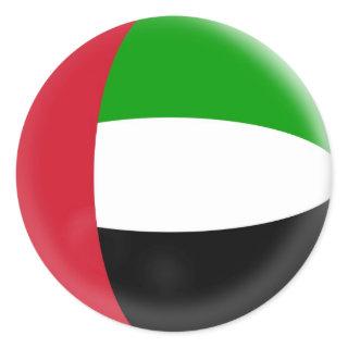 20 small stickers United Arab Emirates flag