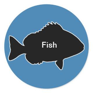 20x Stickers Meal Choice Fish