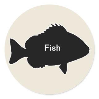 20x Stickers Meal Choice Fish