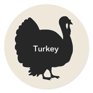 20x Stickers Meal Choice Turkey