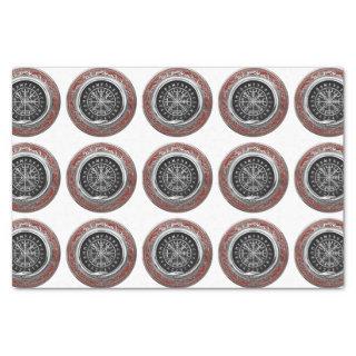 [220] Vegvisir - Viking Silver Magic Runic Compass Tissue Paper