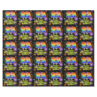 23rd Birthday: Fun Fireworks, Rainbow Look # “23”