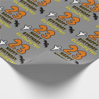 23rd Birthday: Spooky Halloween Theme, Custom Name