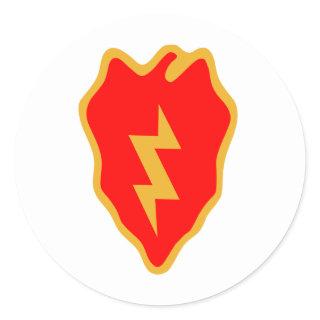 25th Infantry Division Classic Round Sticker