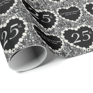 25th Silver Glitter Anniversary | DIY Text