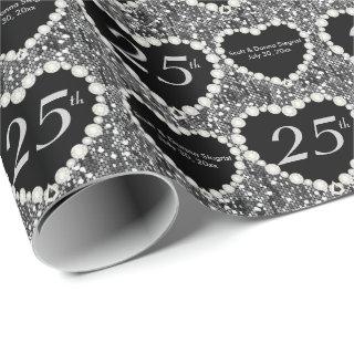 25th Silver Glitter Anniversary | DIY Text