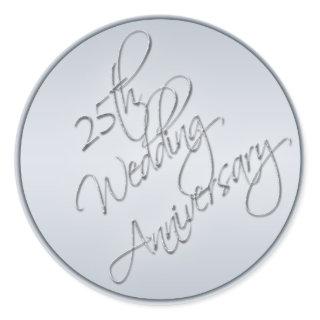 25th Wedding Anniversary Sticker
