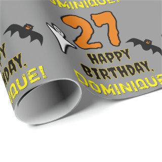 27th Birthday: Spooky Halloween Theme, Custom Name