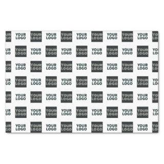 2 Logo's Simple Repeating Logo | White Tissue Paper