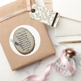 2 Peter 3: 11-12 Classic Round Sticker