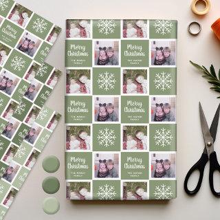 2 Photo Greens - Merry Christmas Snowflakes  Sheets