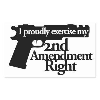 2nd Amendment rights Rectangular Sticker