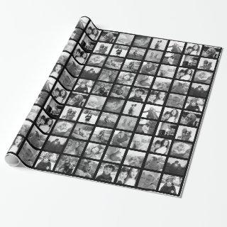 30 Square Black & White Photo Collage