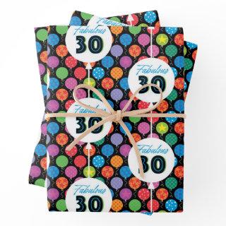 30th Birthday Balloons    Sheets