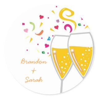 311-Champagne Toast Sticker