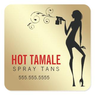 311 Hot Tamale Spray Tans Square Sticker