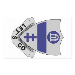 325th Infantry Regiment - DUI - LET'S GO Rectangular Sticker
