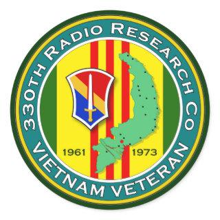 330th RRC - ASA Vietnam Classic Round Sticker