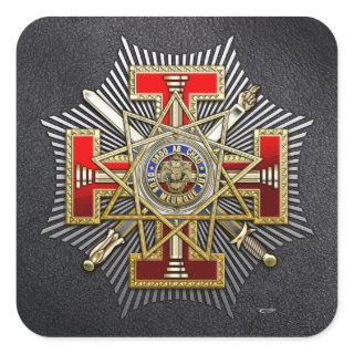 33rd Degree: Sovereign Grand Inspector General Square Sticker