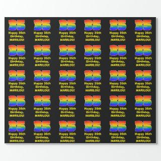 35th Birthday: Fun, Colorful Rainbow Inspired # 35