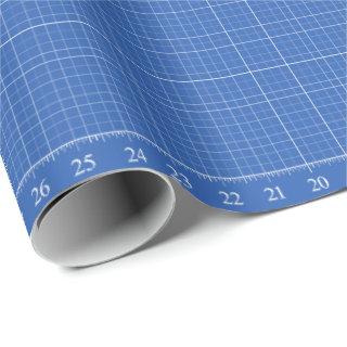 36" Grid with Ruler Sewing Pattern Blueprint
