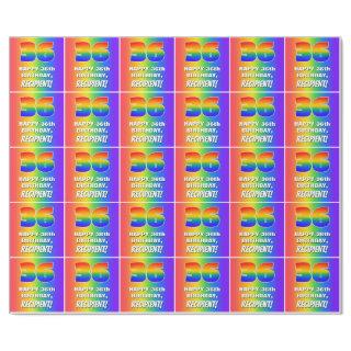 36th Birthday: Colorful, Fun Rainbow Pattern # 36