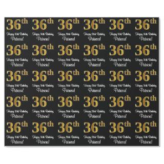 36th Birthday: Elegant Luxurious Faux Gold Look #