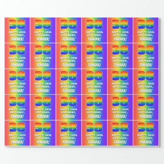 38th Birthday: Colorful, Fun Rainbow Pattern # 38