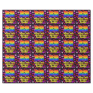 38th Birthday: Loving Hearts Pattern, Rainbow # 38