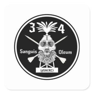 3-4 Slap Square Sticker