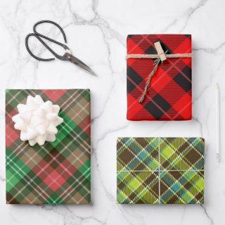 3 colors plaid pattern  sheets 2